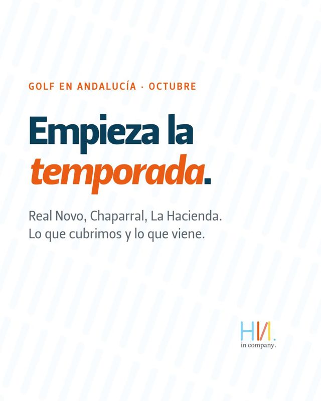 Octubre en Andalucía: empieza la temporada de golf. Campos llenos, torneos cada fin de semana y clubes que tie…