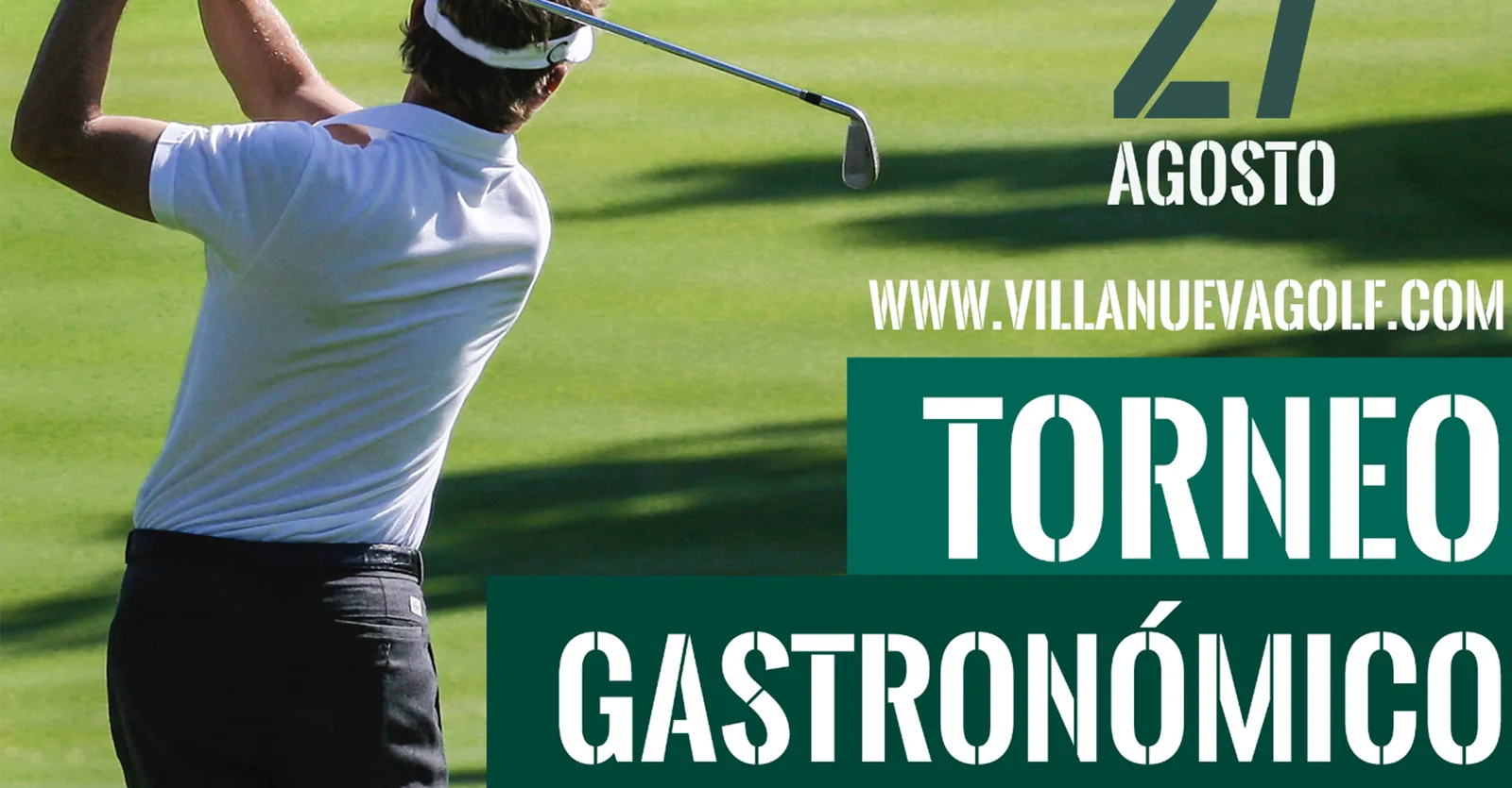 Cartelería diseñada para Arcos Golf