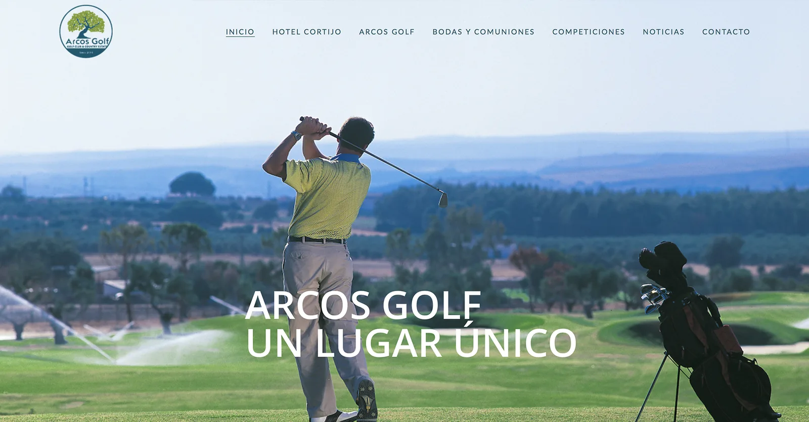 Diseño de página web para Arcos Golf realizado por Hola in Company
