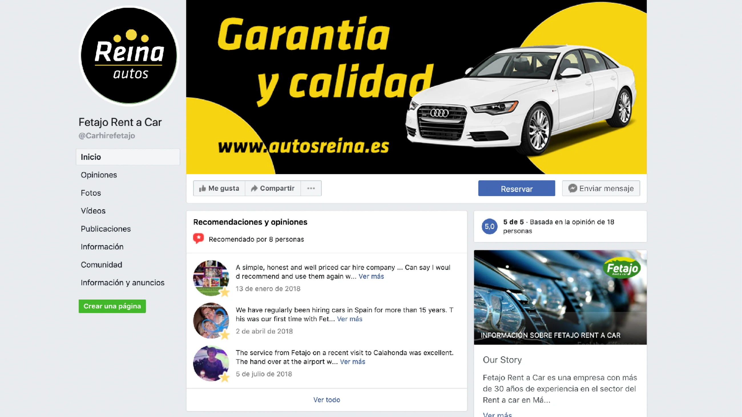 Página 7 del dossier de Autos Reina, proyecto de Hola in Company