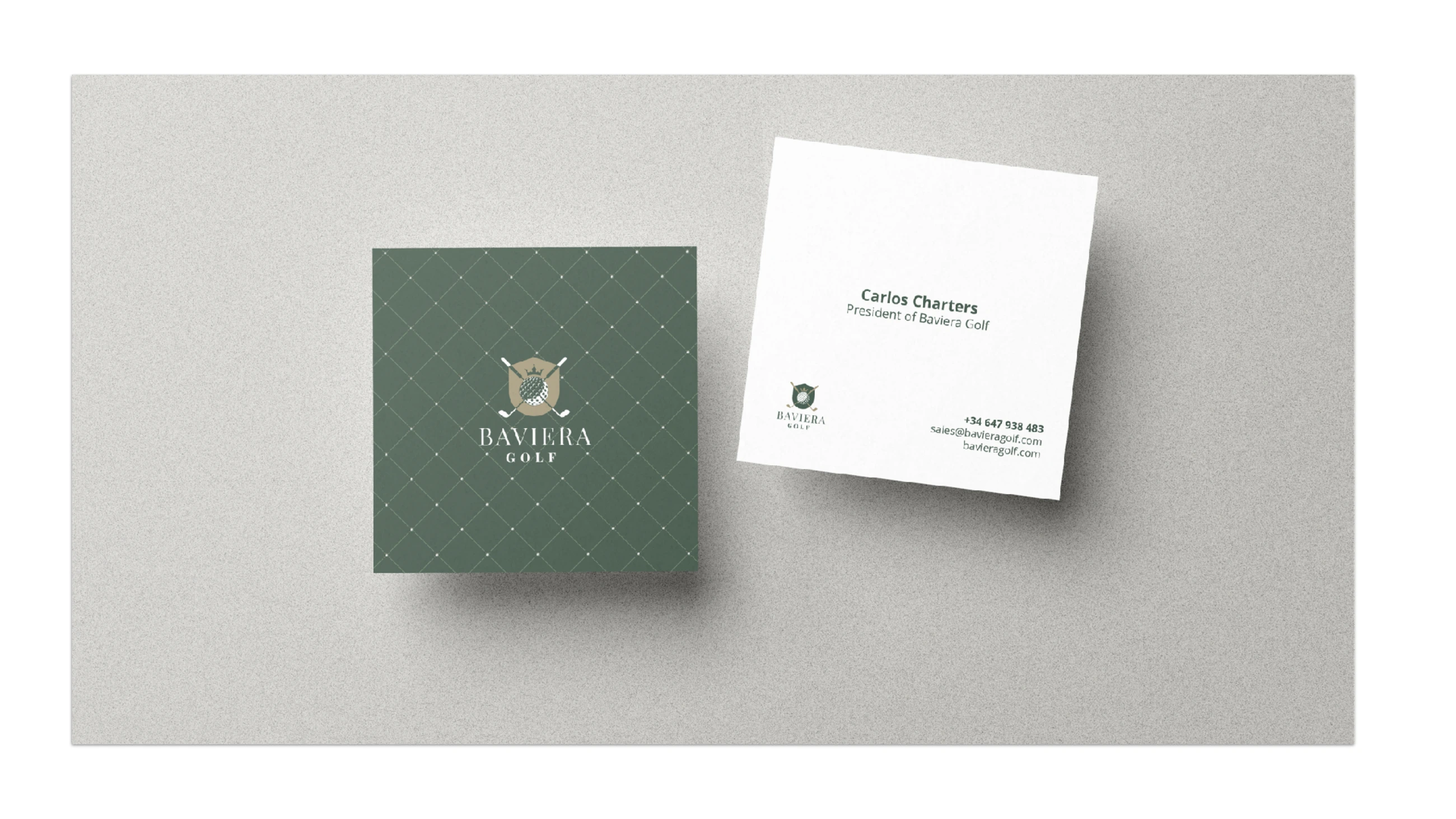 Proyecto de Rebranding y identidad visual para Baviera Golf, por Hola in Company