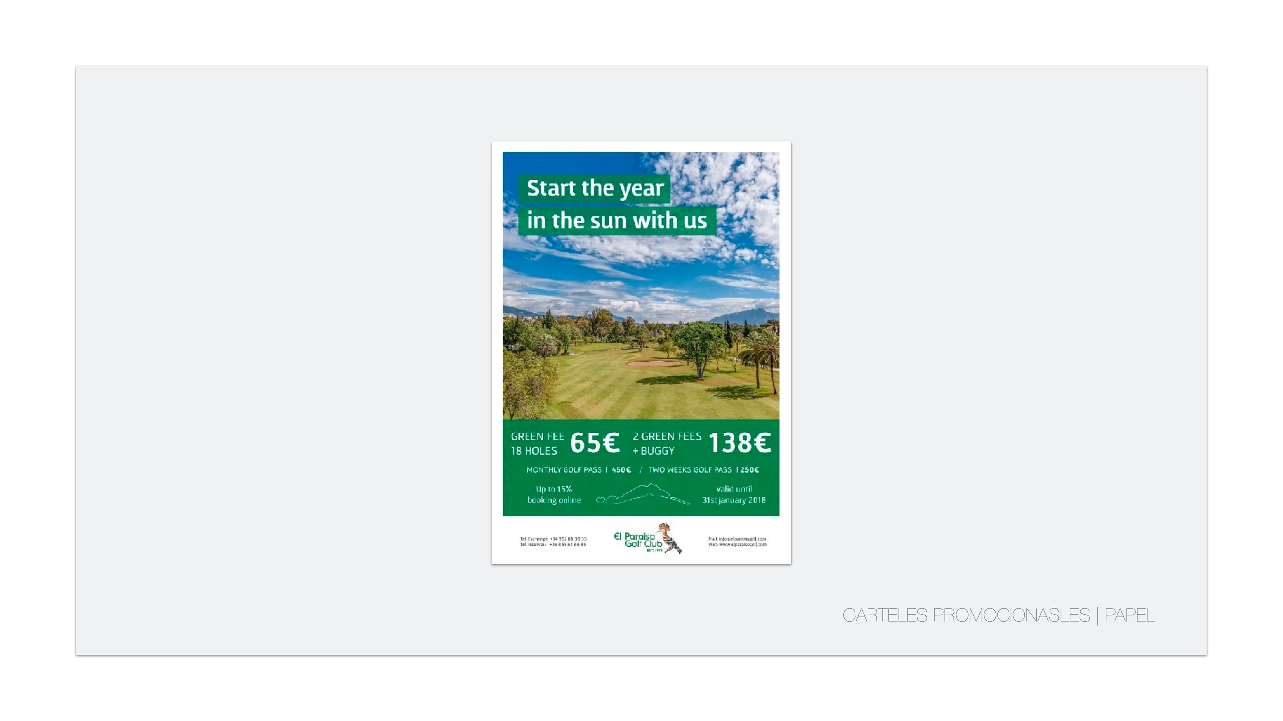 Página 4 del dossier de El Paraíso Golf Club, proyecto de Hola in Company