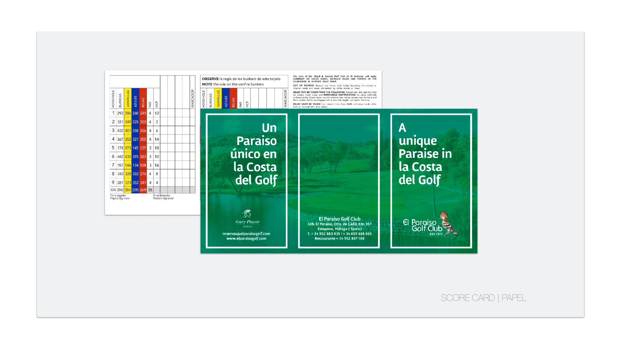Página 8 del dossier de El Paraíso Golf Club, proyecto de Hola in Company