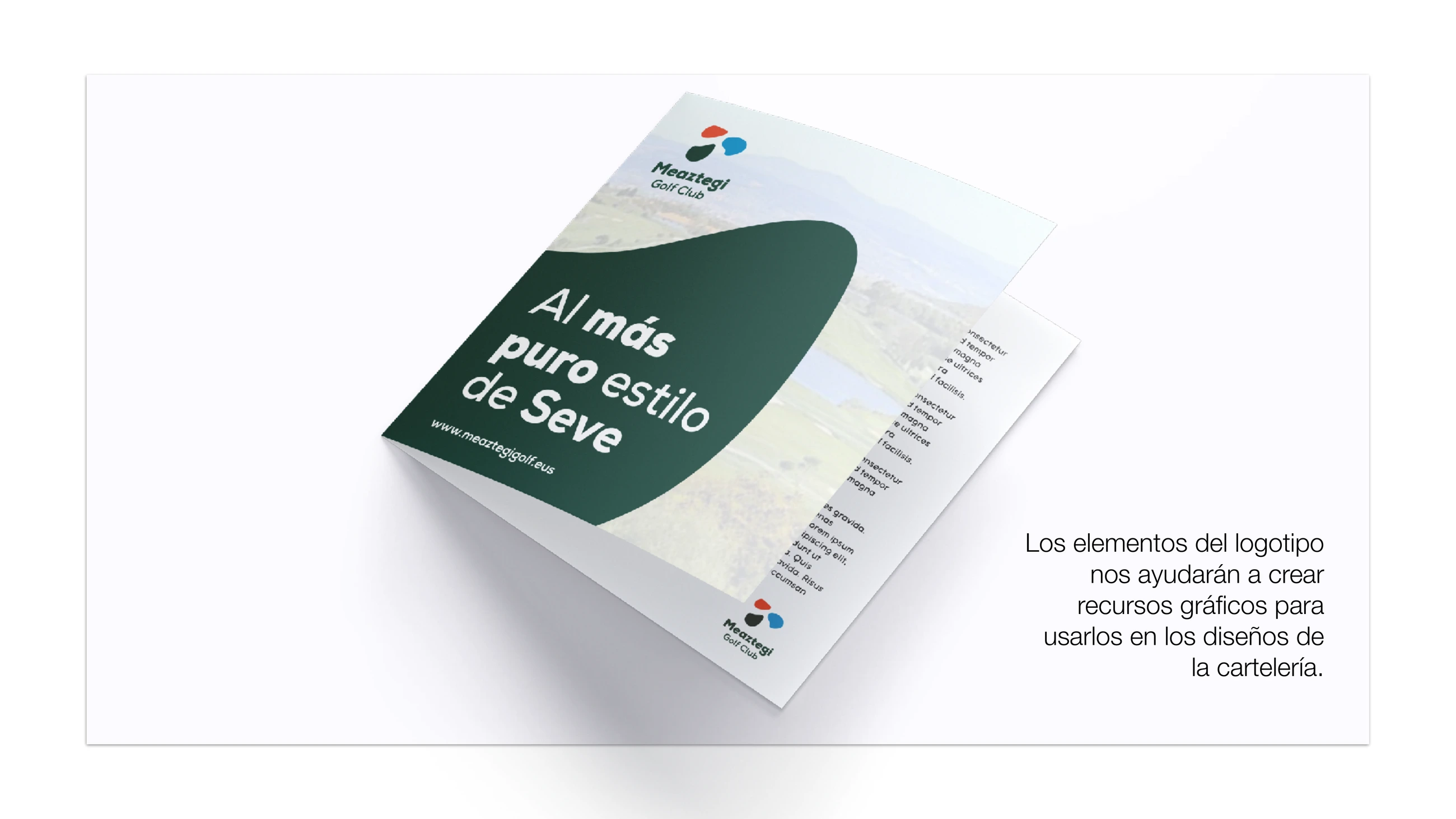 Página 1 del dossier de Meaztegi Golf, proyecto de Hola in Company
