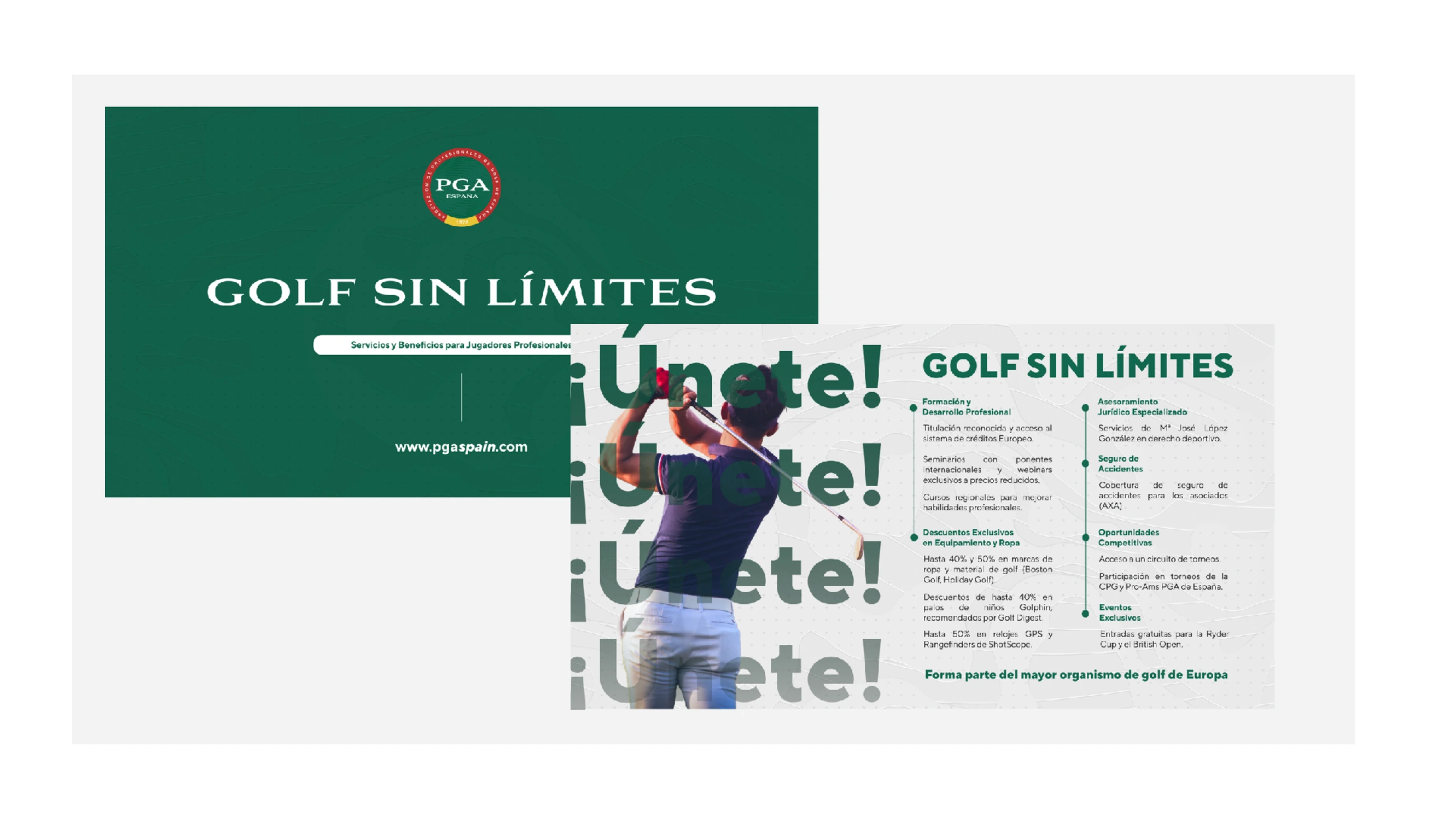 Página 20 del dossier de PGA de España, proyecto de Hola in Company