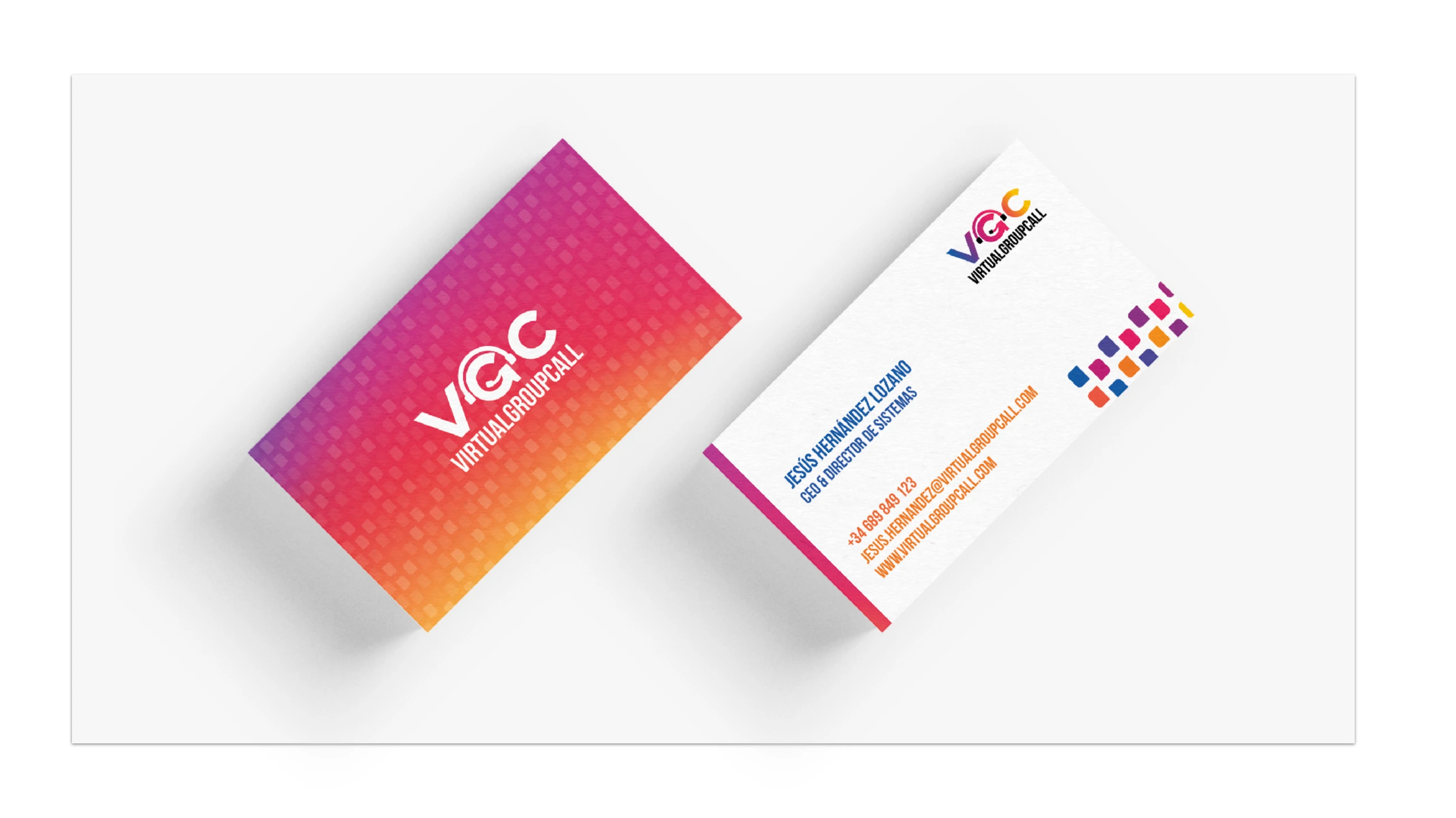 Página 1 del dossier de Virtual Group Call, proyecto de Hola in Company