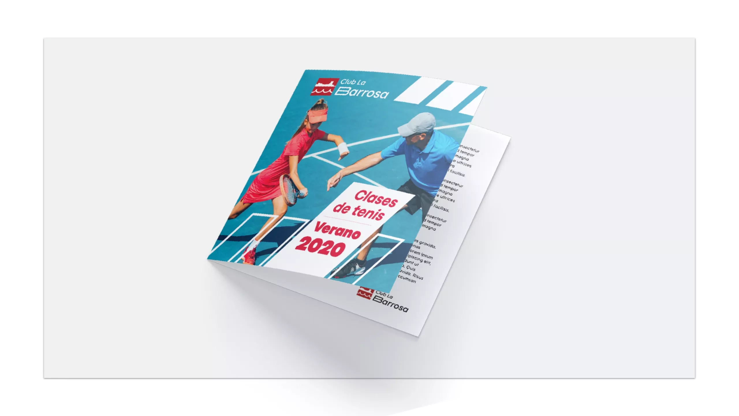 Club La Barrosa: piece 6 of Hola in Company's identity and applications project