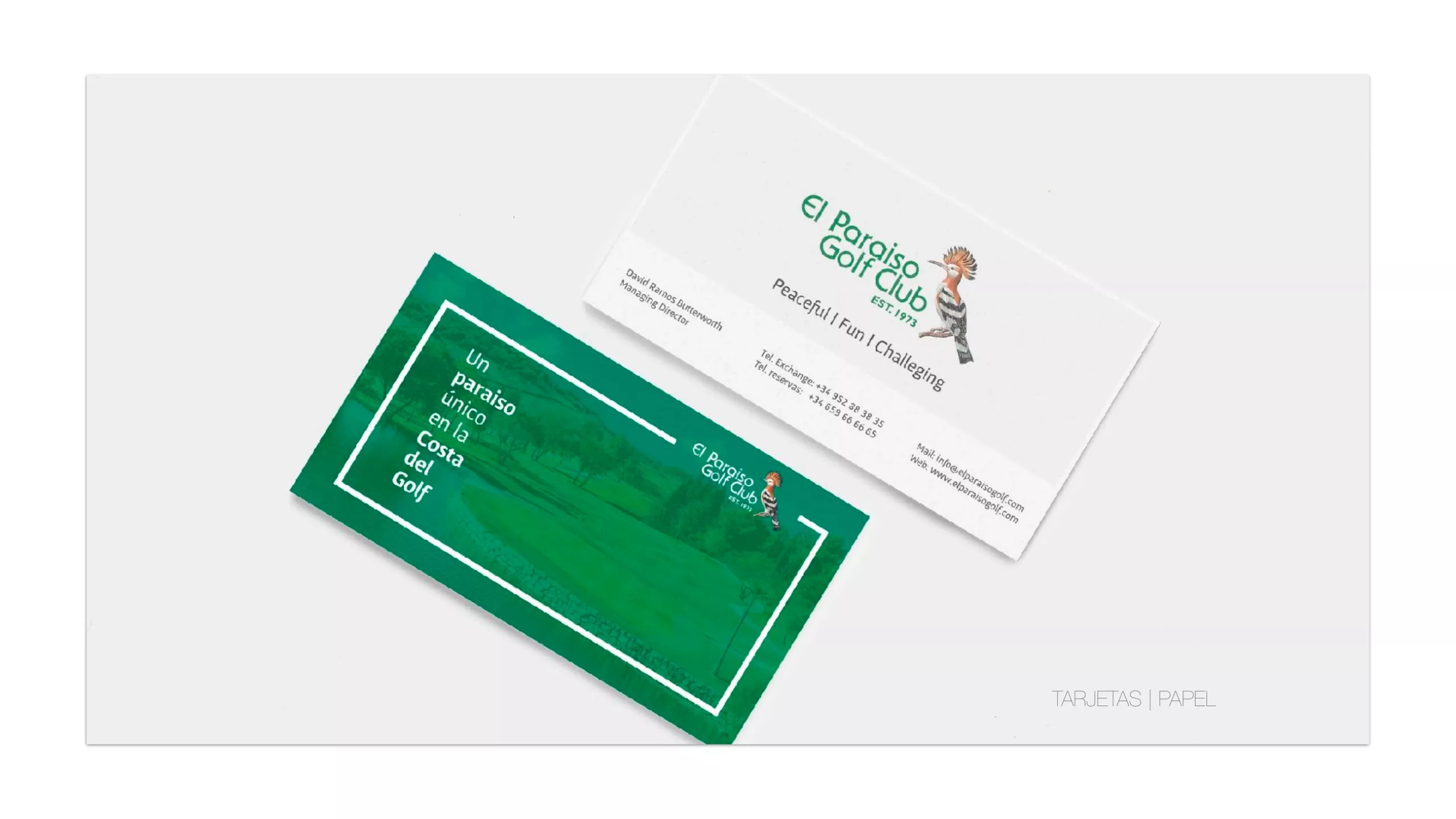 El Paraíso Golf Club: pieza 3 del proyecto de identidad y aplicaciones de Hola in Company