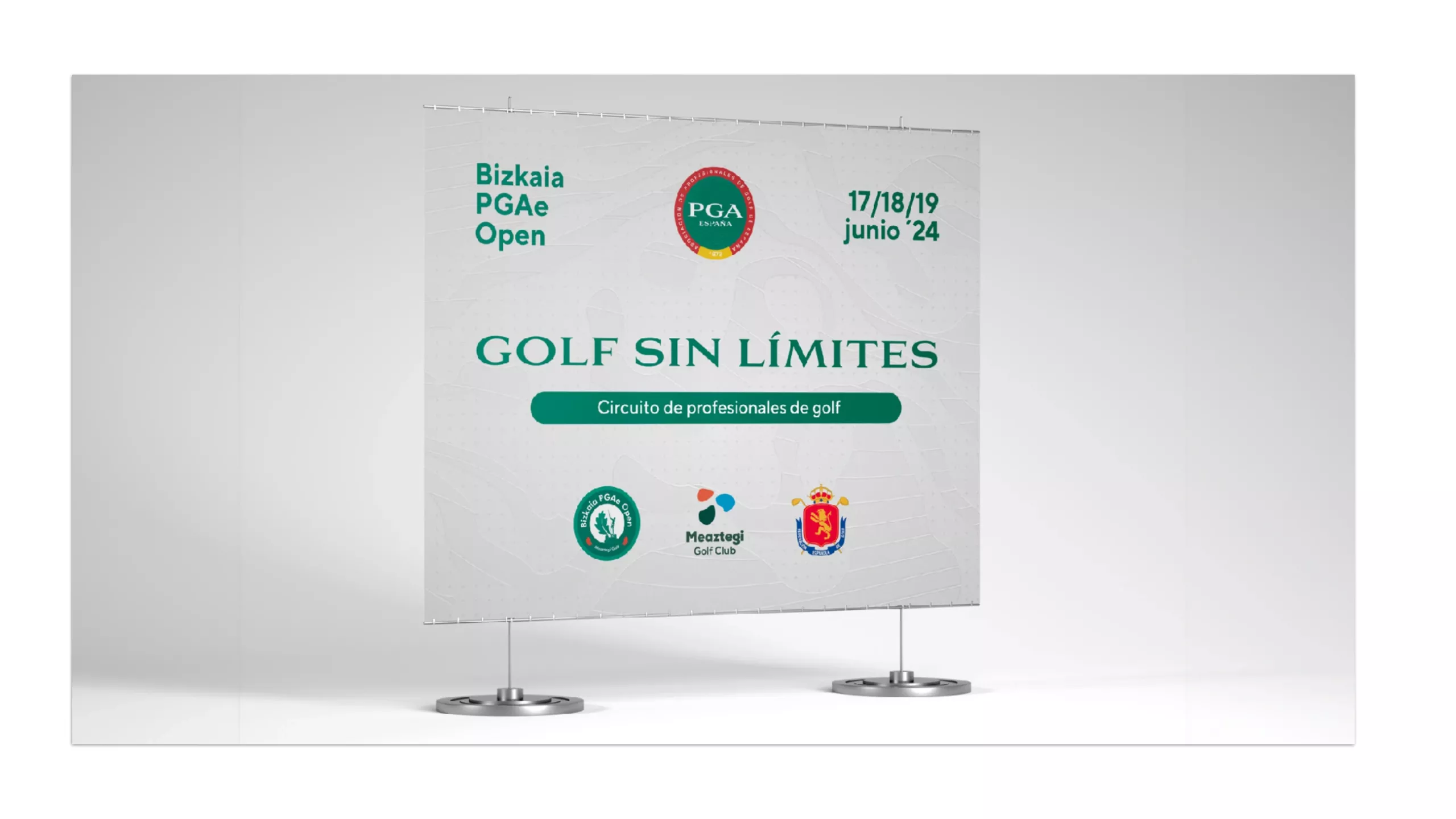 Photocall del Bizkaia PGAe Open, torneo de PGA de España, diseñado por Hola in Company