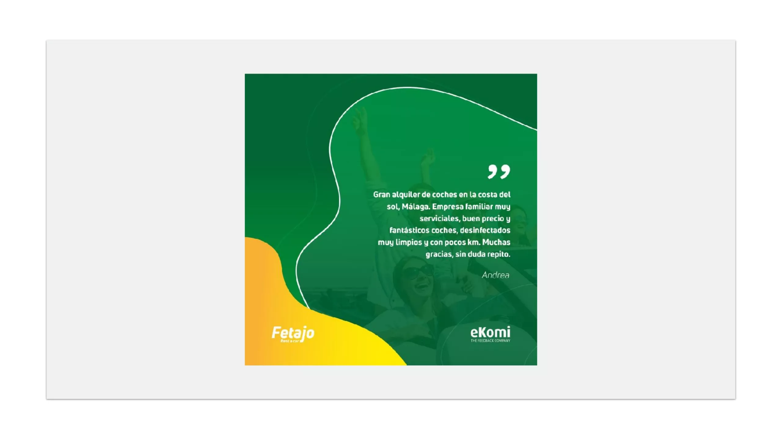 Fetajo Rent a Car: pieza 5 del proyecto de identidad y aplicaciones de Hola in Company