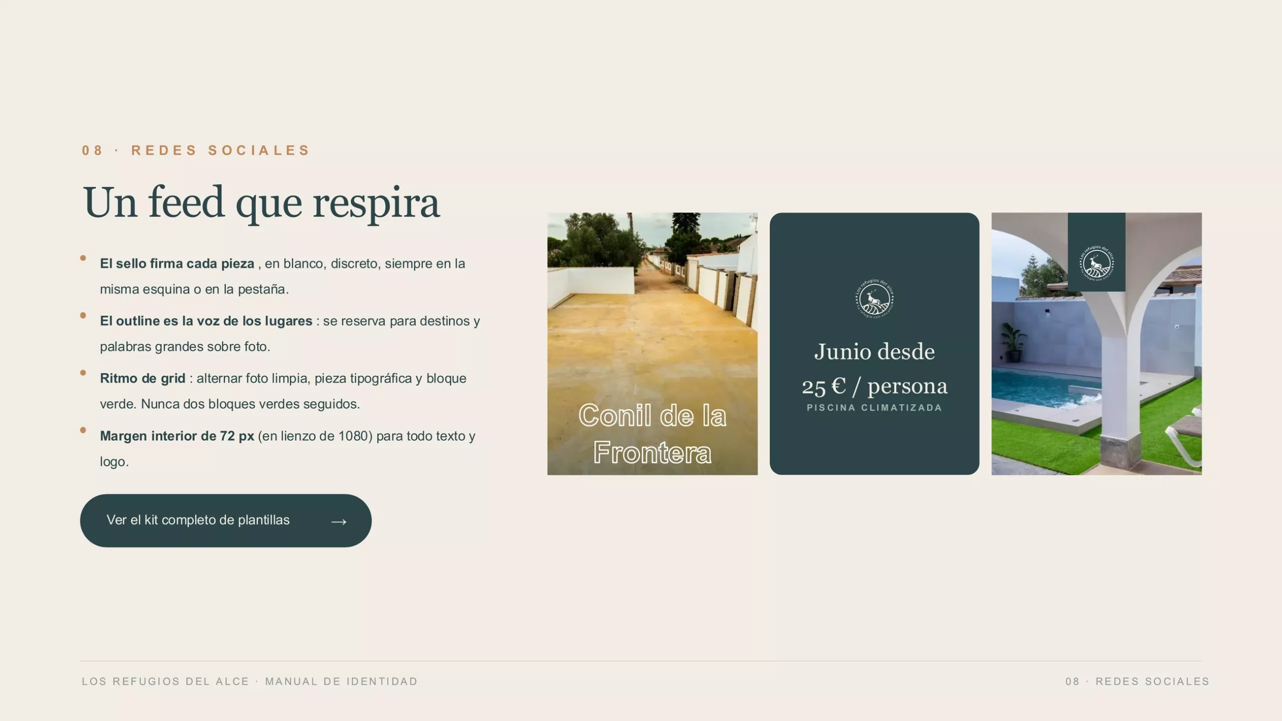 Los Refugios del Alce: pieza 1 del proyecto de identidad y aplicaciones de Hola in Company