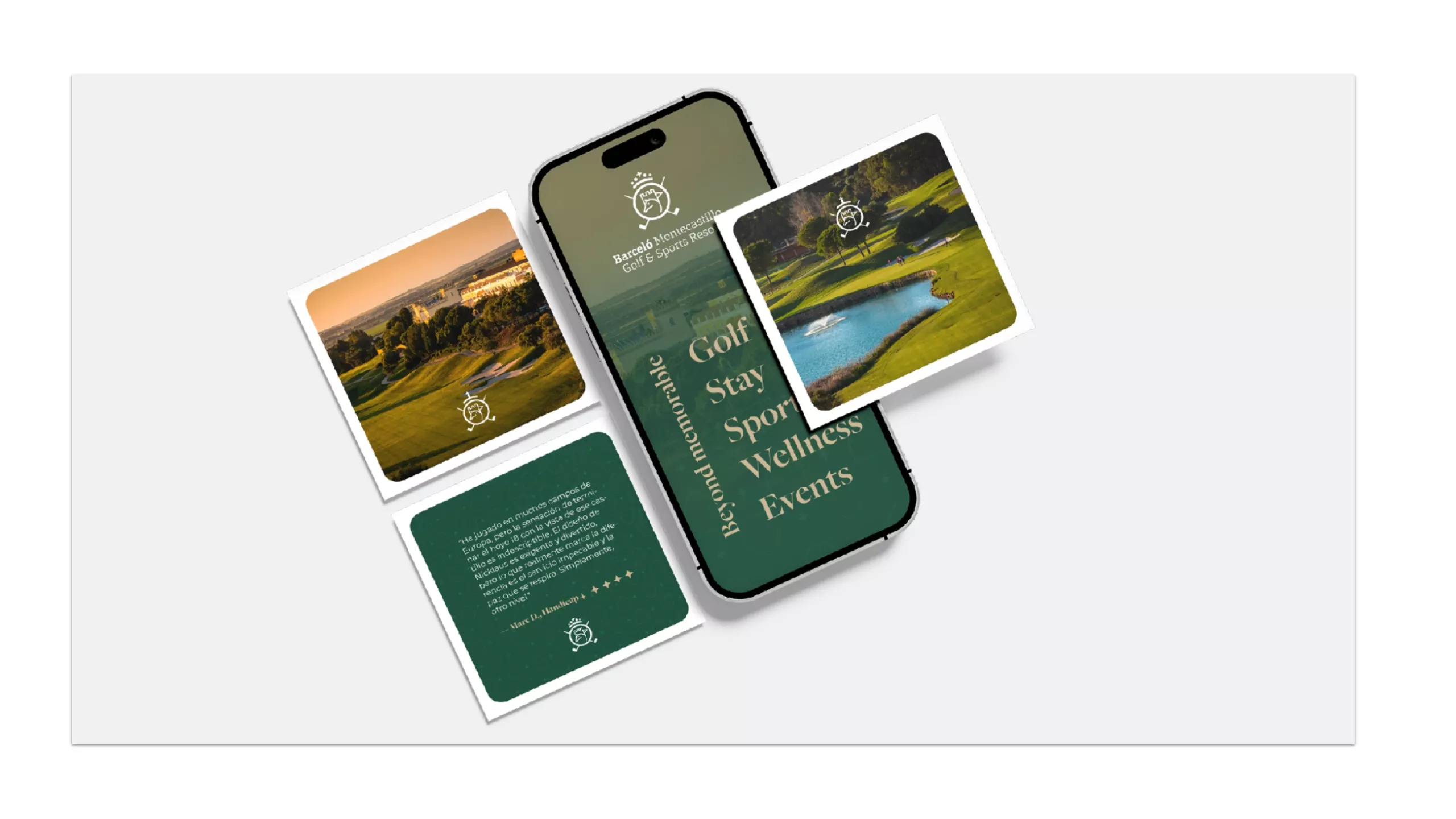 Montecastillo Golf & Resort: pieza 3 del proyecto de identidad y aplicaciones de Hola in Company