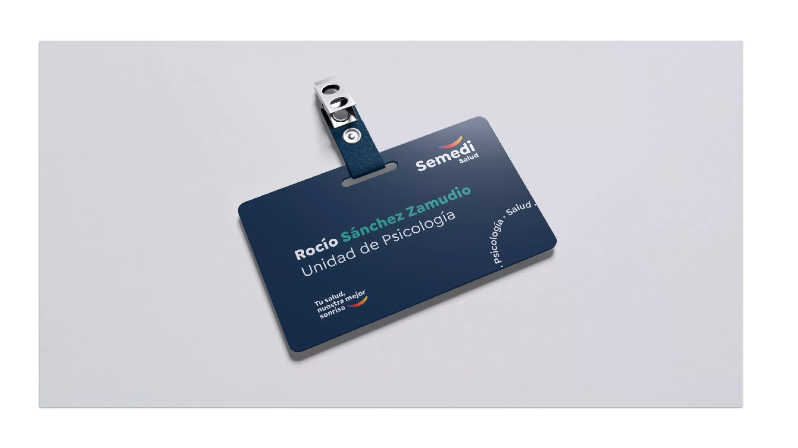 Semedi Salud: piece 1 of the identity and applications project by Hola in Company