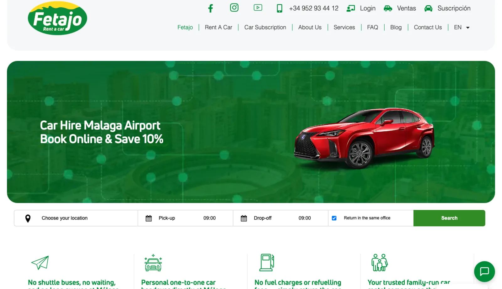 Pieza real del proyecto de Fetajo Rent a Car — Hola in Company