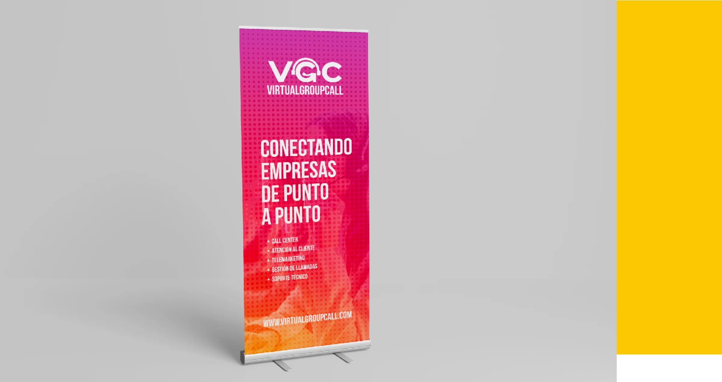Pieza real del proyecto de Virtual Group Call — Hola in Company