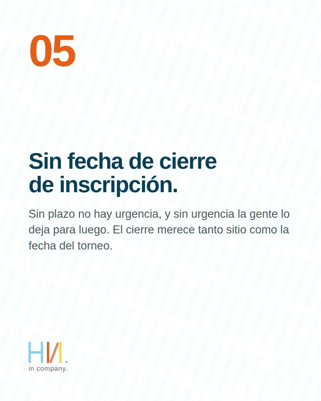 Error 05: sin fecha de cierre de inscripción