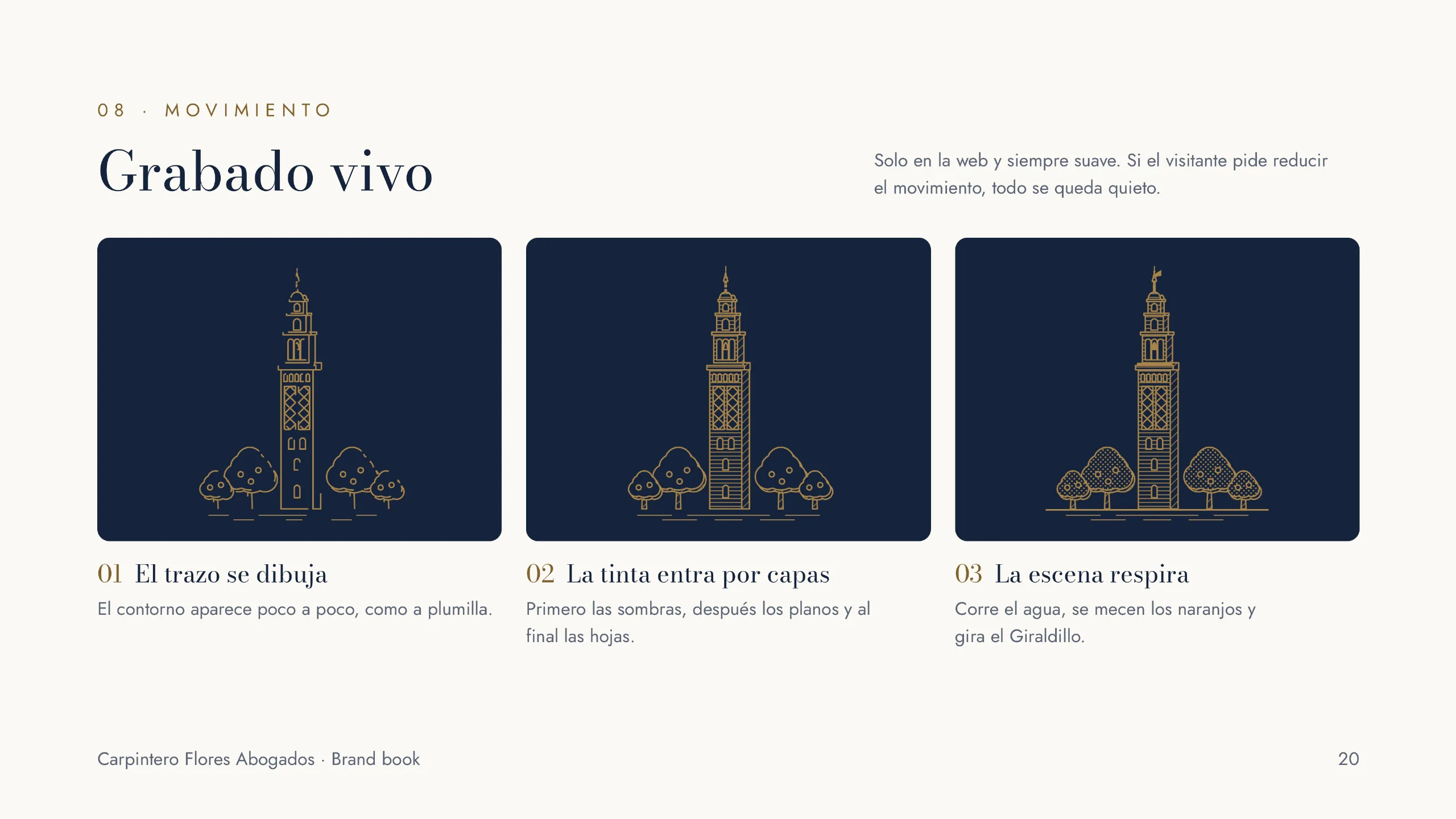 Carpintero Flores Abogados brand book: photography