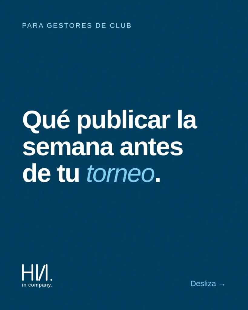 What to post the week before a golf tournament: Hola in Company's guide for club managers