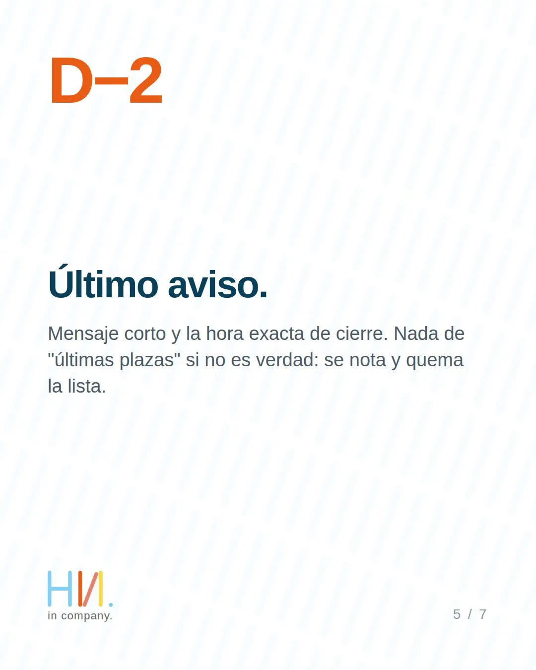 Final reminder with the exact entry closing time, the D−2 post
